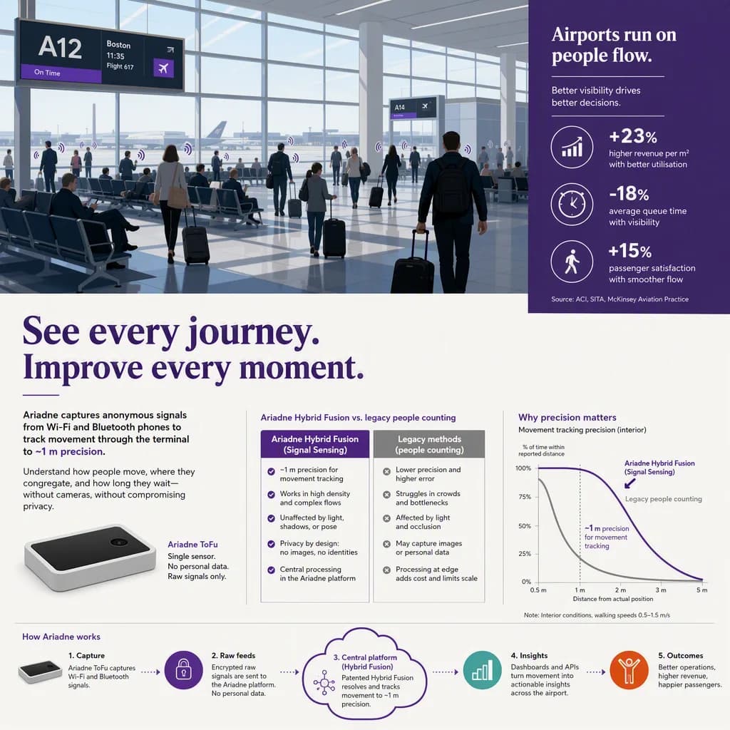 infographic that introduces the topic and why it matters, airports setting