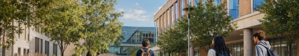 university campus navigation: editorial photo