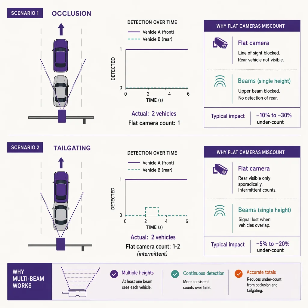 Occlusion versus tailgating