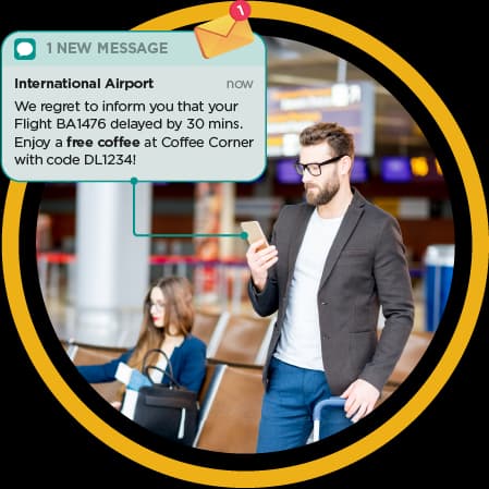 KOMMUNIKATION MIT PASSAGIEREN VERBINDEN