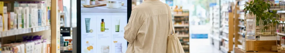 Blog: In-Store-Bildschirm-ROI: Verweildauer messen, Amortisation belegen